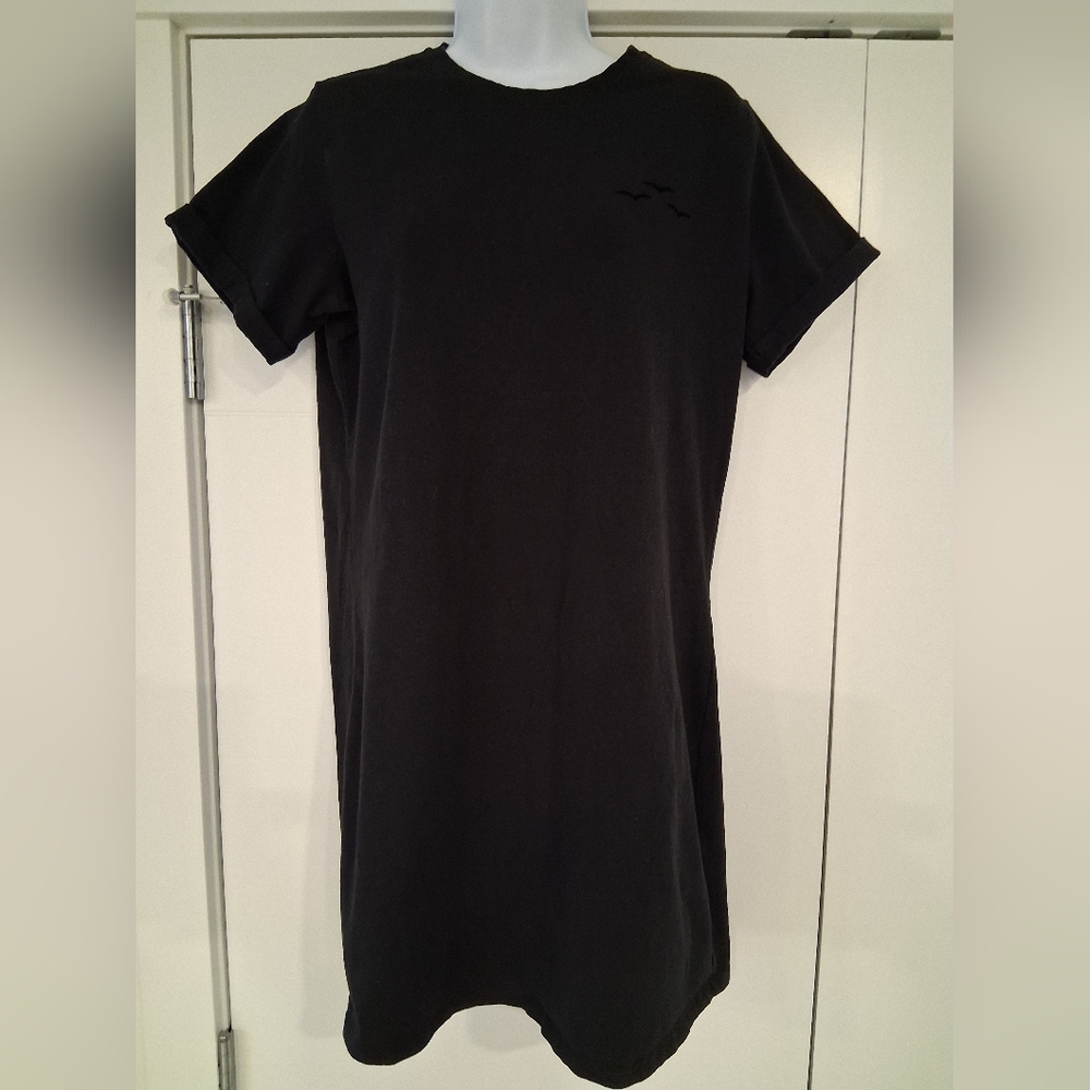 Lazypants/ Black T-Shirt Dress/ Cotton Blend/ Size US M - Picture 6 of 11